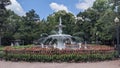 Fountain at Forsyth Park in Savannah Georgia Royalty Free Stock Photo