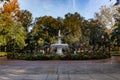 Fountain in Forsythe Park Royalty Free Stock Photo