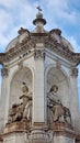 The Fountain of the Four Bishops, in Paris. Royalty Free Stock Photo
