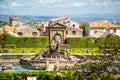 The Fountain of four Moors in Villa Lante, Villa Lante is a Mannerist garden of surprise near Viterbo, Tuscia, Italy Royalty Free Stock Photo