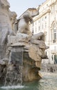 Fountain of the Four Rivers (architect Bernini) on Piazza Navona. Rome