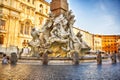 The Fountain of the Four Rivers by Bernini in Piazza Navona