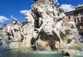 Fountain of the four Rivers with Egyptian obelisk