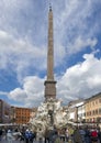 Fountain of the four Rivers with Egyptian obelisk