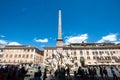 The Fountain of the Four Rivers Fontana dei Quattro Fiumi and egyptian obelisk in the Piazza Navona, Rome, Italy Royalty Free Stock Photo