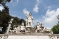 Fountain fragment of the Goddess of Rome in Piazza del Popolo, Lazio, Rome Royalty Free Stock Photo