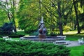 Fountain in Franzensbad Royalty Free Stock Photo