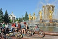 Fountain Friendship of Nations at All-russia Exhibition Center in Moscow Royalty Free Stock Photo