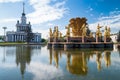 The Fountain of Friendship of Nations in Moscow, Russia Royalty Free Stock Photo