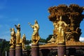 Fountain friendship of people VDNKH in Moscow, Russia Royalty Free Stock Photo