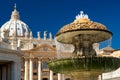 Fountain in front of the Basilica of St. Peter