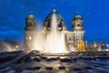 Fountain in front of the Dome of Berlin Royalty Free Stock Photo