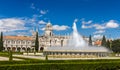 Fountain in front of Jeronimos Monastery in Lisbon Royalty Free Stock Photo