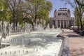 Fountain in front of National Theatre Ivan Vazov in Sofia, Bulgaria Royalty Free Stock Photo