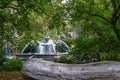 Fountain in Front of NYC City Hall Royalty Free Stock Photo