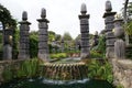 Fountain, garden, Arundel Castle, West Sussex, England