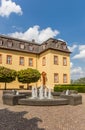 Fountain in the garden of castle Hachenburg