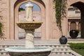 Fountain in a garden