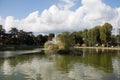 The fountain in the garden of Fortezza da Basso. Florence. Italy. Royalty Free Stock Photo