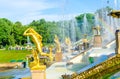 fountain in the garden in peterhof