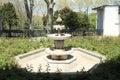 Fountain in garden in Topkapi Palace in Istanbul Royalty Free Stock Photo