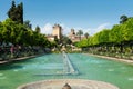 Fountain and gardens of the Alcazar de los Reyes Cristianos