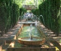 Fountain in the gardens of Hort del Rei Royalty Free Stock Photo