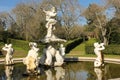 Fountain & Gardens. National Palace. Queluz. Portugal Royalty Free Stock Photo