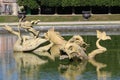 Fountain in the gardens of the Palace of Versailles Royalty Free Stock Photo