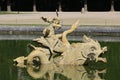 Fountain in the gardens of the Palace of Versailles Royalty Free Stock Photo