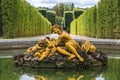 Fountain in the gardens of the Versailles Palace Royalty Free Stock Photo