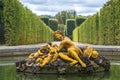 Fountain in the gardens of the Versailles Palace Royalty Free Stock Photo