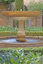 Fountain in the Generalife, Granada Royalty Free Stock Photo