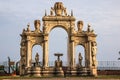 Fontana del Gigante. Naples. Italy Royalty Free Stock Photo