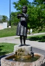 Fountain Girl Royalty Free Stock Photo