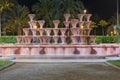Fountain of the Glorieta in the Municipal Park of Elche. Royalty Free Stock Photo
