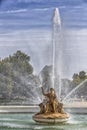 Fountain of the goddess Ceres parterre in the garden of the palace, Spain