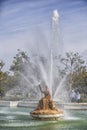 Fountain of the goddess Ceres parterre in the garden of the palace, Spain