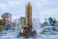 Fountain Golden Ear at VDNKh. Fountain Golden spike on the territory of Exhibition of Achievements of National Economy Royalty Free Stock Photo