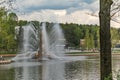 Fountain of Golden Ears on VDNH in Moscow