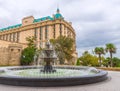 Fountain in Governor's garden in Baku city Royalty Free Stock Photo