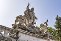 Fountain of Greek God Neptune, Piazza del Popolo, Rome, Italy Royalty Free Stock Photo