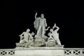 Fountain of Greek God Neptune, Piazza del Popolo, Rome, Italy Royalty Free Stock Photo