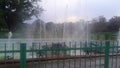 Fountain in the green park