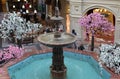 Fountain in GUM shopping mall Royalty Free Stock Photo