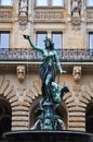 Fountain at hamburg city hall