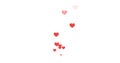 Fountain of hearts in a flat style, love, social media