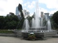 The fountain at Hong Kong zoological & botanical gardens Royalty Free Stock Photo