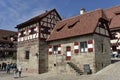 The fountain house of the Nuremberg Castle, Bavaria, South Germany Royalty Free Stock Photo