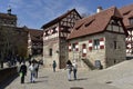 The fountain house of the Nuremberg Castle, Bavaria, South Germany Royalty Free Stock Photo